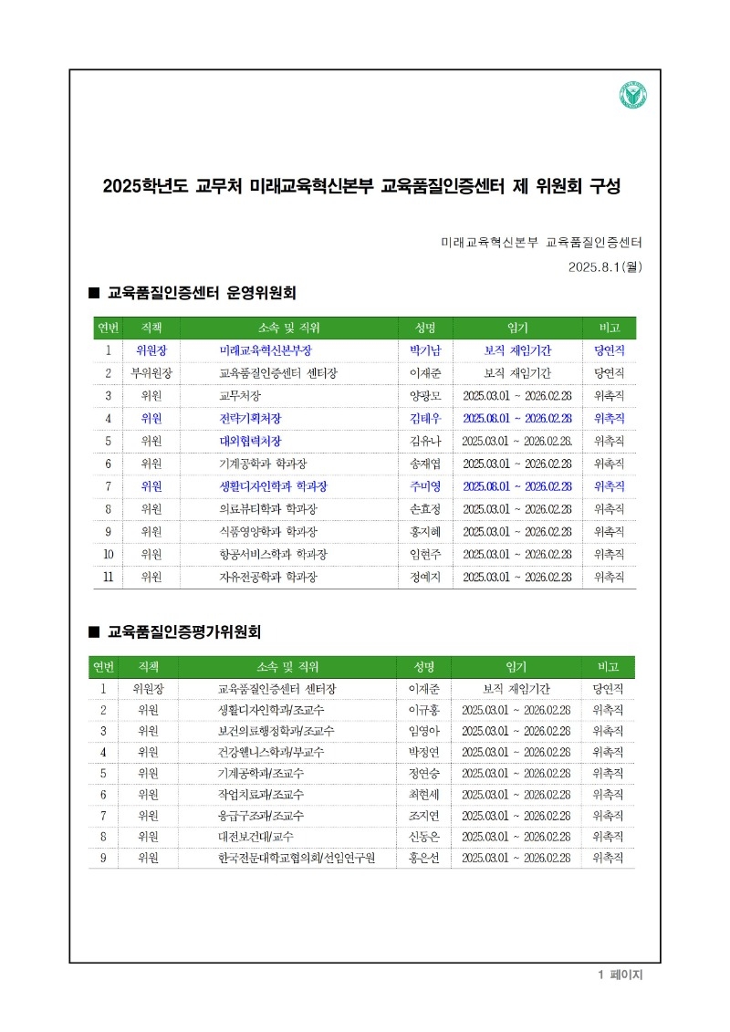 2025학년도 교육품질인증센터 제 위원회 구성(2025.08.기준)001.jpg